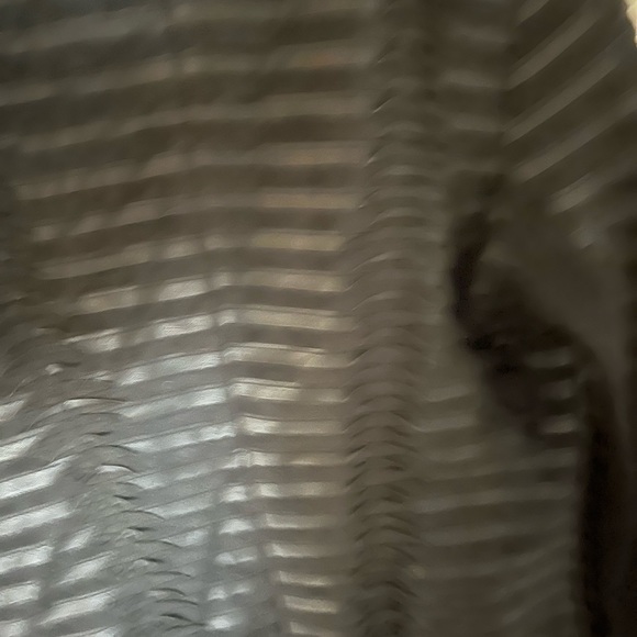 Cache Textured Leather Jacket - Draped Ruffles - Picture 9 of 16